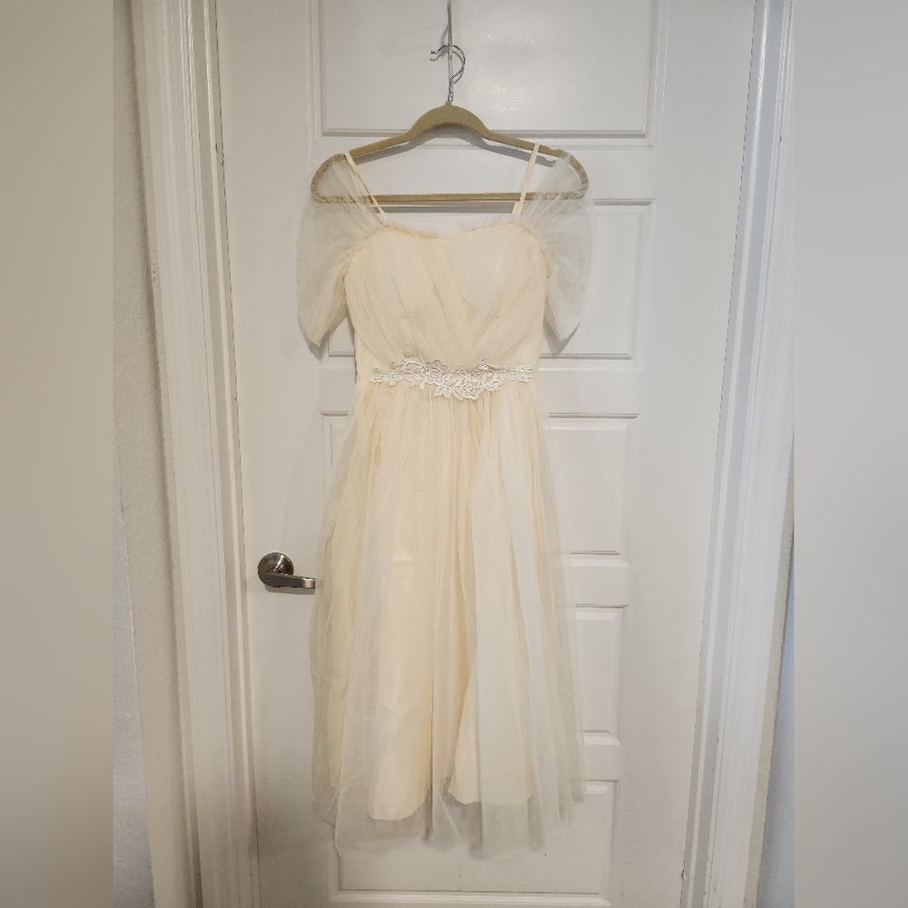 Tulle Cream Dress